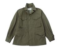M43 Jacket Men's Outdoor Windbreaker Replica World War II American Style, Green, 34