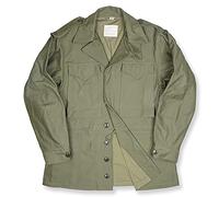 M43 Jacket Men's Outdoor Windbreaker Replica World War II American Style, Green, 38