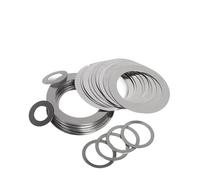 M45 M48 M50 M60 DIN988 SUS304 Steel Shim Washers Flat | Ultra-Thin Plain Washer Large Gaskets For Metalworking DIY(15Pcs M45x55x0.3)