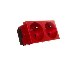 M45 Sockets Double with/u 16A Red EGS 6120324