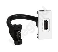 M45 WHITE 1M HDMI 1.4 TYPE A FEMALE WITH CABLE 078778