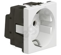 M45 WHITE SOCKET 2M 1X SCHUKO STRAIGHT SCREW TERMINALS 077213