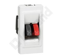 M45 WHITE SPEAKER JACK 1M HI-FI 1X 4MM² MALE M45 078750