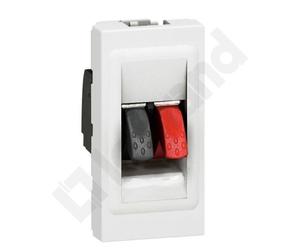 M45 WHITE SPEAKER JACK 1M HI-FI 1X 4MM² MALE M45 078750