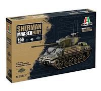 M4A3E8 Sherman Fury Tank 1:56 Plastic Model Kit ITALERI