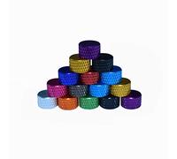 M4AN5 10Pcs M4 Blind Hole Thread Aluminum Alloy Knurled Thumb Nut Hand-Tight Screw Nut Multi-Color (Gold)