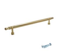 M4TEC Bar Cabinet Door Handle Brushed Brass 128mm VH7 Series | Bar Kitchen Door Handles, Cupboard Door Handles, Kitchen Cabinet Handles, Bedroom Furniture Drawer Pull Handles