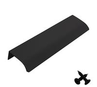M4TEC Bar Kitchen Cabinet Door Handles Cupboards Drawers Bedroom Furniture Concealed Finger Edge Pull Handle for Wardrobe & Bedroom Cabinet Hardware Black. VD3 Series: 128 mm Pack of 10