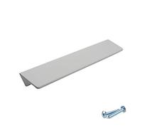 M4TEC Bar Kitchen Cabinet Handles, Kitchen Cupboard Door Handles, Wardrobes and Drawers, Bedroom Furniture Finger Edge Pull Handle White. VE8 Series: 96 mm Pack of 10
