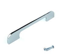 M4TEC Bar Kitchen Cabinets Handles for Bedroom Furniture, Polished Chrome Cupboard Door Handles, Ideal as Kitchen and Wardrobe Handles - K7 Series 160/192mm