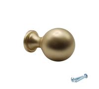 M4TEC Bedroom Furniture Door Knobs for Kitchen Cabinet Door Handles, Cupboard Door, and Drawers Handles, Kitchen Furniture Brushed Brass Pull Handles - VG9 Series 25mm