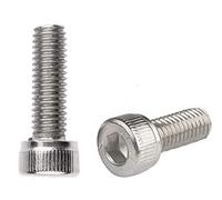 M4x20 Socket Head Cap Screws Metric, Allen Socket Drive, Stainless Steel 304, Full Thread, Bright Finish, Machine Thread (50 Pcs)