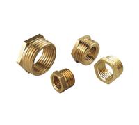 M5 1/8" 1/4" 3/8" 1/2" 3/4" 1" Brass Fitting Reducing Hexagon Bush Bushing Male to Female Connector Fuel Water Gas Oil(02 to 06)