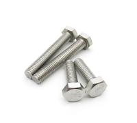 M5 10pcs Screws 304 Stainless Steel External Hex Screw Outer Hexagon Head Bolt Lengthen Thread 30-100mm(35mm)