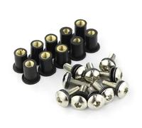 M5*16 10 Pcs Windshield Bolts Kits Wind Screws Set For Suzuki For TL1000R TL1000S DL650 For V-Strom 650 Fastener Tool(Onecolor)