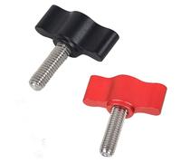 M5 304 Stainless Steel T-Handle Knobs, Aluminum Thumb Screws for Hand Tighten Installation & Locking Machine Screws(Nero,M5x18mm)