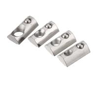 (M5) 50pcs 45 Series Spring Nut for 45 Series Aluminum Profile Round Roll T Slot Elastic Nut