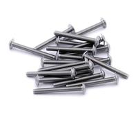 M5 (5mm x 10mm) Flanged Hex Socket Button Machine Screw (Bolt) - Stainless Steel (A2) (Pack of 20)