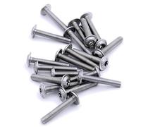M5 (5mm x 20mm) Flanged TX Socket Button Machine Screw (Bolt) - Stainless Steel (A2) (Pack of 20)