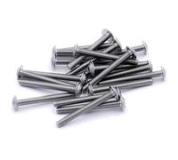 M5 (5mm x 22mm) Flanged Hex Socket Button Machine Screw (Bolt) - Stainless Steel (A2) (Pack of 20)