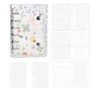 M5/A6/ Double Sticker Binder, Colorful PVC Sticker Book, Blank Clear Holographic, Stickers Collection Book, Journal, Card & Stickers Organizer