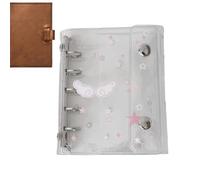 M5 Binder - M5 6-Hole Transparent Cute Binder | Pocket Notebook Cover | for School Home Study Work Business Travel Daily Weekly Monthly Backpack Purse Tote