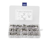 M5 Cage Nuts with M5×16 Screws, Metal Cage Nuts Hardware Set for Square Hole Frames, Compatible with Vehicles Including Cars, RVs, Trucks, Boats and Trains