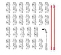 M5 Connector for Polypropylene Rope - Reinforced Connector for Electric Fence | Tools and DIY for Garden, Patio, Lawn, Home Accessories, Shed, Garage