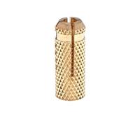 M5 Drop in Anchors Brass Wall Anchor Expansion Bolt Sleeve Fischer Brass Plug for Anchoring into Concrete Masonry Bricks, Natural Hard Stones (Pack of 10)