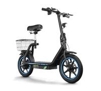 M5 ELITE Electric Scooter for Adults, 500W Motor, 48V 13Ah Battery, 14” Tires, 30km Range, Dual Suspension & Mechanical Disc Brakes, Foldable E Scooter with LED Display and Rear Basket
