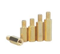 M5 Hexagonal Brass Standoffs 10 Pcs - Threaded Support Pillars for Circuit Boards & Motherboards 10pcs M5x8+7