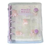 M5 Journal Cover, Clear Pocket Planner, 3.78x4.96 Inches Book Protector with Lightweight Build, Transparent PVC Notebook Cover, Organizer Binder with Clear Design, Planner Covers for Home and School