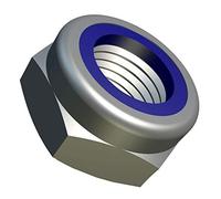 M5 Lock Nut (Pack of 50) Stainless Steel with Nylon Insert Locknut Metric Hex Hexagon for Bolts/Screws - Fasteners Self Locking Stop Nuts ISO 10511 DIN 985 5mm