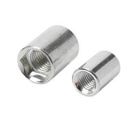 M5-M16 Hexagonal Socket Coupling Nut Round Cap Column Cylindrical Nuts 3Pcs, stainless steel-3pcs, M8X12X21mm