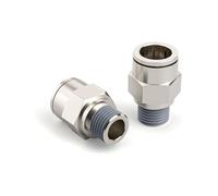 M5 M6 M8 1/8" 1/4" 3/8" 1/2" Male 1/8" 4 6 8 10-16mm OD PC Straight Nickel Copper Push to Connect Pneumatic Fitting 1Pcs(PC 4-M8x1mm)
