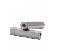M5 M6 M8 M10 304 A2 Stainless Steel Hexagonal Extended Nut Joint External Screw Rod Two-Way Cap(M8x13x40-3pcs)