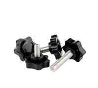 M5 M6 M8 Star Shape Thread Clamping Handle Bolt Bakelite Hand Knob Six-Lobe Tightening Screws Plastic 304 Stainless Steel Bolts