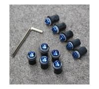 M5 Motorcycle Aluminum Fairing Windshield Screen Nut Bolt Screw Kit Set+Allen For CBR600RR For CBR1000RR For CBR900RR For VFR Bolts Washers(Blue)