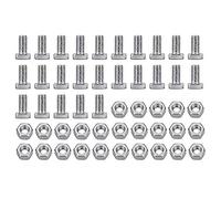 M5 Nuts And Bolts, 50 Sets Hex Nuts And Square Head Bolts For Installing And Fixing Greenhouse, Household, Machenical Appliance