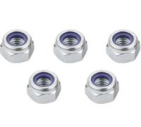 M5 Nyloc Locking Hex Nut Metal Steel Sheet Zinc Plated 5mm Nut Width 8mm 20pcs (20, M5)
