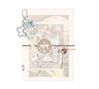 M5 Portable Cute 5 Ring Binder with Clear PVC Cover - Smooth and Reliable Journal - Spacious Writing Area for Home, Travel, Office, Planning