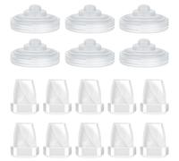 M5 Replacement Parts 10 Duckbills Valve/Duck Bill Valves & 6 Silicone Membrane/Diaphragm Compatible with Momcozy M5 Wearable Breast Pumps, Durceler M5 Accessories, Momcozy M5 Pump Parts (16 Piece)