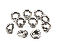 M5 Ring Shape Lifting Eye Nut 304 Stainless Steel Threaded Nut Fastener-20 Pack