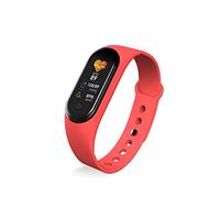 M5 Smart Band Bracelet, IP67 Waterproof Smart watchs, Blood Pressure Fitness Tracker, Smartband Fitness Wristbands,Activity Tracker (Red)