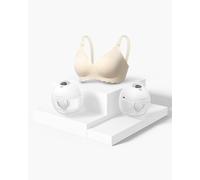 M5 Smart Bra Bundle: Double M5 Smart Breast Pump and Jelly Strip Bra(YN46) | Pump Color: Quill Grey | Bra Size: XL