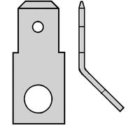 M5 Tab Connector 6.3x0.8mm 45 Degree Mount - 215352 [100 Pieces]