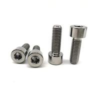 M5 Titanium bolts Socket Allen Hex Bolt titanium Socket Cap Screws GR5 10pcs (M5X25)