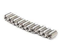 M5 To M8 Thread Adapter Insert Stainless 303 Stainless Steel 10Pcs Thread Repairing Nut Stainless Steel Fastener Accessory M5 X 0.8MM M8 X 1.25MM 12MM