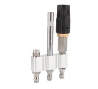 M5 Twist Nozzle Stainless Steel Brass 3 in 1 Pressure Washer Nozzle Tip Quick Connect Adjustable Spray 0 60 Degrees for High Pressure Cleaners 3 7GPM 1000 6000PSI