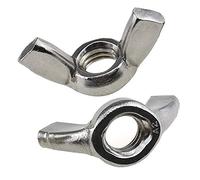 M5 Wing Butterfly Nut (Pack of 5) Zinc Plated Hand Twist Tighten Ear Hurricane Screws for Threaded Bolts - Fasteners Nuts Heavy Duty Certified Standard ISO965 DIN315 M5 Wingnuts (13mm x 26.5mm)
